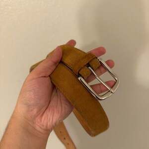 Tecovas brown leather belt suede Size 36